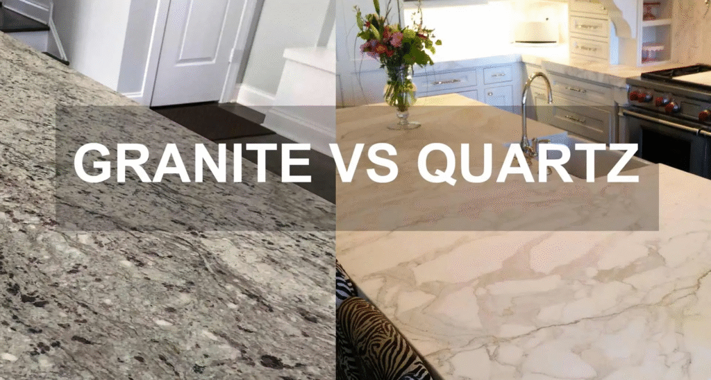 quartz countertops vs granite Burlington