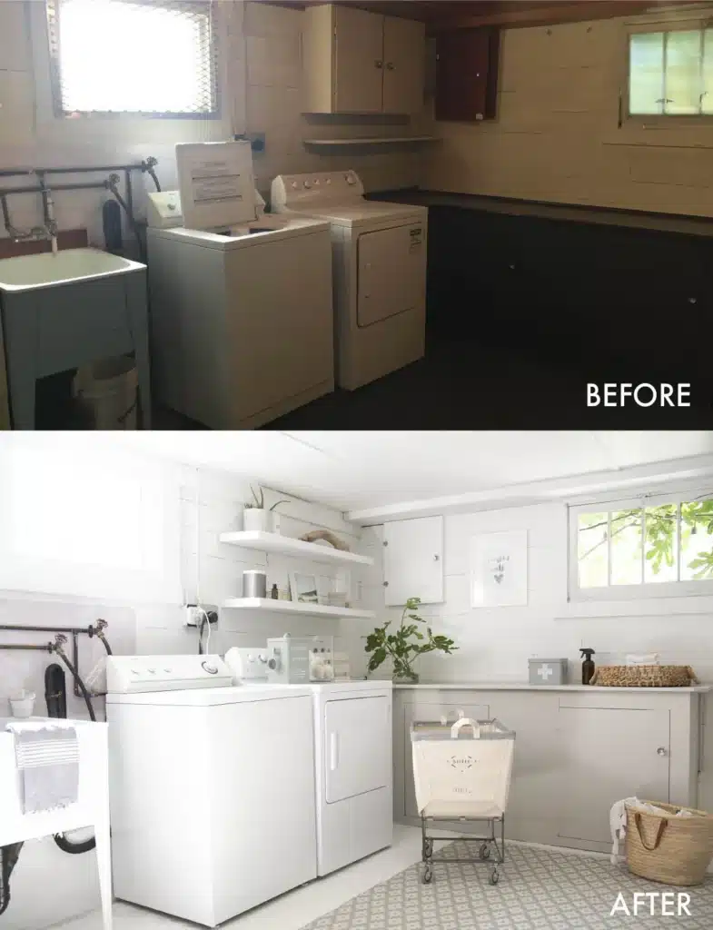 Laundry Room Cabinets Burlington Before and After