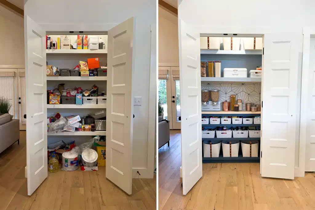 Pantry Organization Oakville - Before and After